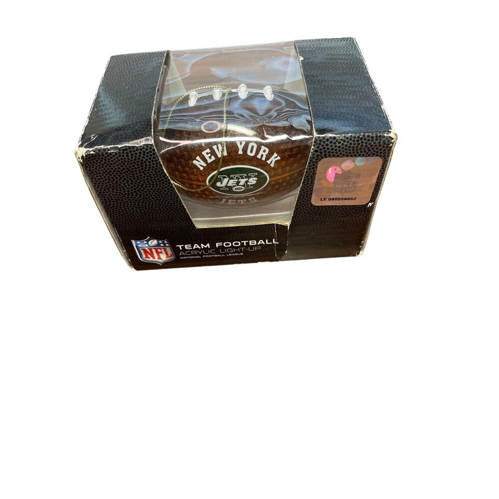NFL Football New York Jets Holiday Christmas Ornament Acrylic Light Up